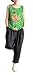 Soojun Women's Linen Casual Loose Fit Wide Leg Rolled Up Pant with Packet