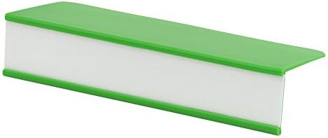 Clip-On Plastic Shelf Label Holder 1" x 5" x 2 1/4" 10/Pkg (Green)