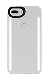 LuMee Duo Phone Case, White Glossy | Front & Back