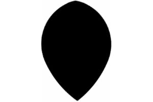 US Darts 5 Sets (15 Flights) Black Pear Flights - 75 Micron