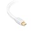 ITANDA Mini DisplayPort (Thunderbolt) to HDMI Cable, Mini DP to HDMI Female 6ft Cord Gold Plated for MacBook, iMac(LG51) Macbook Pro Surface Pro Dock in White