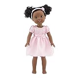 Emily Rose 14 Inch Doll Clothes | Pink Easter Doll Dress with Rosette Headband | Fits 14