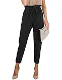 Nagoo Women's Fashion High Waist Pencil Trouser Skinny Pants with Belt