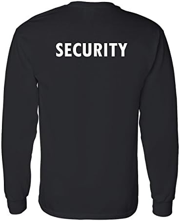 Tee Plaza - Men's Security Long Sleeve T-shirt White Logo 4S tee