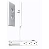 Sleek Socket Ultra-Thin Electrical Outlet Cover with 3 Outlet Power Strip and Cord Management Kit, 8-Foot, Standard Size