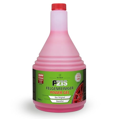 DR. WACK P21S Felgenreiniger Power Gel 1 Liter - Felgen-Spray mit Gel-Formel & Wirkindikator - Schnelle & schonende Reinigung - säurefrei & biologisch