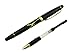 Hero Century Pioneer Fine Nib Fountain Pen Black Gold Trim with Pen Pouch