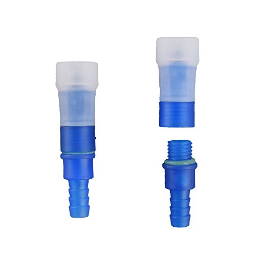 J.CARP ON-Off Switch Bite Valve Tube Nozzle Replacement for Water Bladder (Straight, White Mouthpiece)