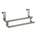 iDesign Forma Brushed Stainless Steel Over-the-Cabinet Double Towel Bar - 9.25