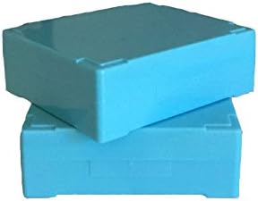Premiere Brand 25 Capacity Microscope Slide Storage Box – Baby Blue - ABS Plastic Cork Lined - Self Locking – Stackable