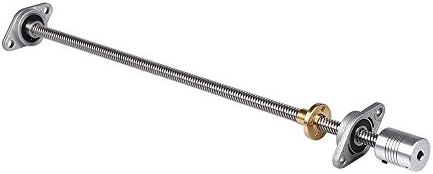 KINGPRINT T8 Lead Screw + Copper Nut + Coupler+ Pillow Block Bearings Lead Screw Set for 3D Printer (300mm)