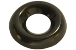 CLIPSANDFASTENERS 100#6 Countersunk Finish Washer Black Zinc Plated Bras
