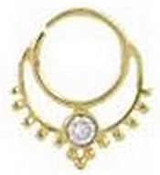 YD Jewelry - 18KT Gold Plated Brass Bendable Septum Nose Ring Ear Cartilage Hoop 18G