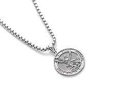 DOTBJ Saint Michael Necklace 925 Sterling Silver