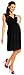 Zeta Ville Women's Maternity Breastfeeding Flattering Summer Skater Dress 256c(Black, US 8, M)