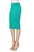 MBJ WB700 Womens Scuba Midi Skirt XL Jade