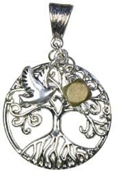 Bulk Buy: Cousin Jewelry Basics Metal Pendant 1/Pkg Silver Tree Cluster (3-Pack)
