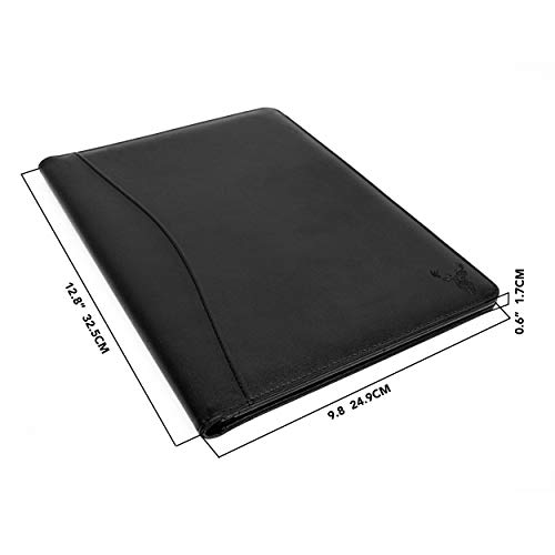 Wundermax Padfolio Portfolio Vegan Leather Binder Business Folder