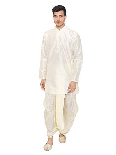 Elegant Solid Plain Kurta and Dhoti Set For Men