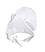 FIT RITE Rain Bonnet with Full Cut Visor & Netting – One Size Fits All (White)