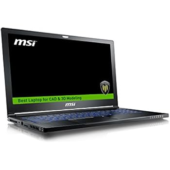 MSI WS63VR 7RL-024US 15.6" Mobile Workstation Laptop i7-7700HQ Quadro P4000 32GB 256GB SSD + 1TB