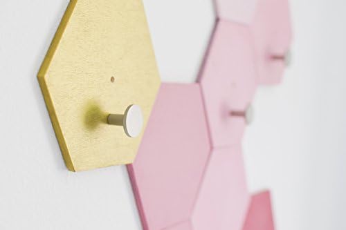 Hexagon shaped - Wall mounted - Coat Hooks