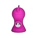 Fucung 1PCS Silicone Viberate Vacuum Breast Sucker, 10 Frequency Masage Toy - Enhance Blood Flow - Poverful adsorption - Leaving Hands Free for Other Action(Hot Pink)