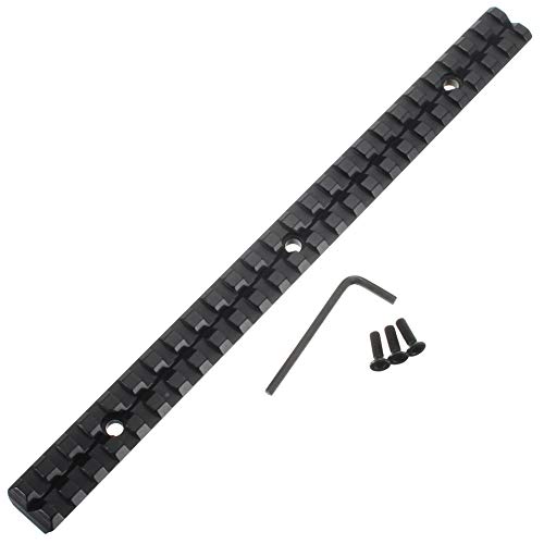 Ulightfire 257mm 25-Slots Weaver/Picatinny Rail Mount Adapter 20mm Low Profile Mount Rail Scope Mount Base