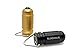 Bullet 02 - Mini Tactical LED - World's Smallest LED Flashlight Keychain Light (Brass)