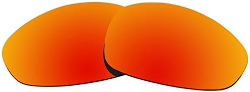COLOR STAY LENSES 2.0mm Thickness Polarized Replacement Lenses for Oakley Juliet (Fire Red Mirror Coatings)