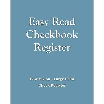 Easy Read Checkbook Register Easy Read Checkbook Register