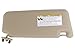 SouthWit Drivers Left Sun Visor Compatible with 2007 2008 2009 2010 2011 Toyota Camry/Hybrid Sunvisor #74320-06780-B0 - Tan Beige (NO SUNROOF)