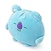 BT21 KOYA Pong Pong Character Plush Figure Decorative Pillow Sofa Cushion, 15.4 x 13 Inches, Blue/Purple