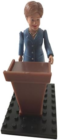 Hillary Clinton Building Block Minifigure Figure with Podium