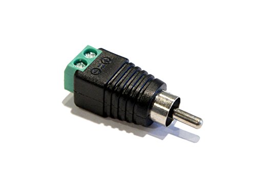(3) Pack Male RCA Plugs 2 Pin Terminal Custom Video/Audio