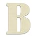 23 in. Letter B Unfinished Vintage Monogram Wood Letter. for Your DIY Decor Such as Door Hanger, Wall Decor, Alphabet for Birthday, Wedding (B)