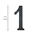 Baldwin Estate 90671.102.CD Solid Brass Traditional House Number One in Oil Rubbed Bronze, 4.75