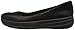 FitFlop Women's F-Sporty Suede Ballerinas Ballet Flat, Black Glimmer, 8 M US