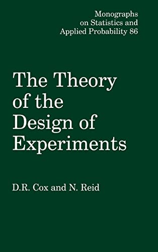 The Theory of the Design of Experiments (Chapman & Hall/CRC Monographs on Statistics and Applied Probability) at Amazon