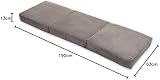 Gilda Adult Z Bed Futon Chairbed Footstool Grey view 2