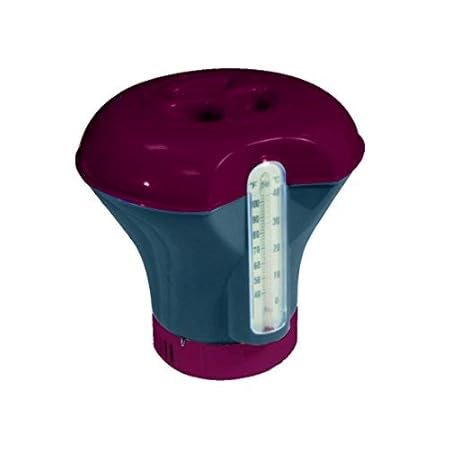 well2wellness® Chlor Dosierschwimmer/Großer Chlordosierer inkl. Thermometer für 200g Chlortabletten + Multitabs (022867)