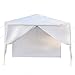 mefeir 10'x10' Canopy Party Wedding Tent w/ 4 Removable Sidewalls Warmer,Steel Tube Waterproof Sun Shelter Anti UV Protection Outdoor Pool Shed