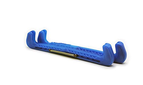 Ice Skate Guards Plastic Ice Skate Walking Blade Guards Protector Covers Adjustable (Blue)