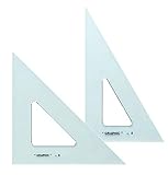 Alvin, Transparent Triangle, Economical Drafting Tool, Set of 2 - 6 and 8 Inches