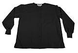 Natural Uniforms Women's Warm Up Jacket (Black) (X-Large) (Plus Sizes Available)