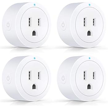 Smart plug Amysen : Smart Wifi Outlet, works with Alexa and Google Assistant & IFTTT& Google Houme, ETL Certified, Only Supports 2.4GHz Network, No Hub Required, Control Your Devices from Anywhere