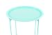 Finnhomy Small Round Side End Table, Sofa Table, Tray Side Table, Snack Table, Metal, Anti-Rusty, Outdoor and Indoor Use for Putting Small Things, Wint Green