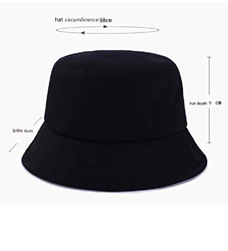 LZJZB Fischerhut,Bucket Hat Baumwolle Unisex Faltbar Anglerhut Zum Wandern Camping Reisen Angelnfischerhut – Bild 3
