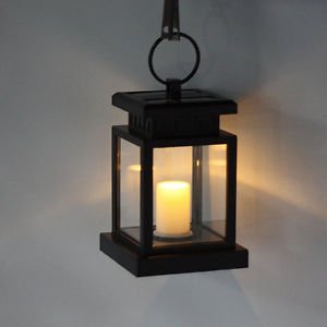 SLB Works Brand New Solar Power Candle Light Outdoor Garden Yard Umbrella Tree Lantern Hanging Lamp