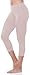 Lush Moda Extra Soft Capri Leggings - Variety of Colors - Yoga Waist - Khaki